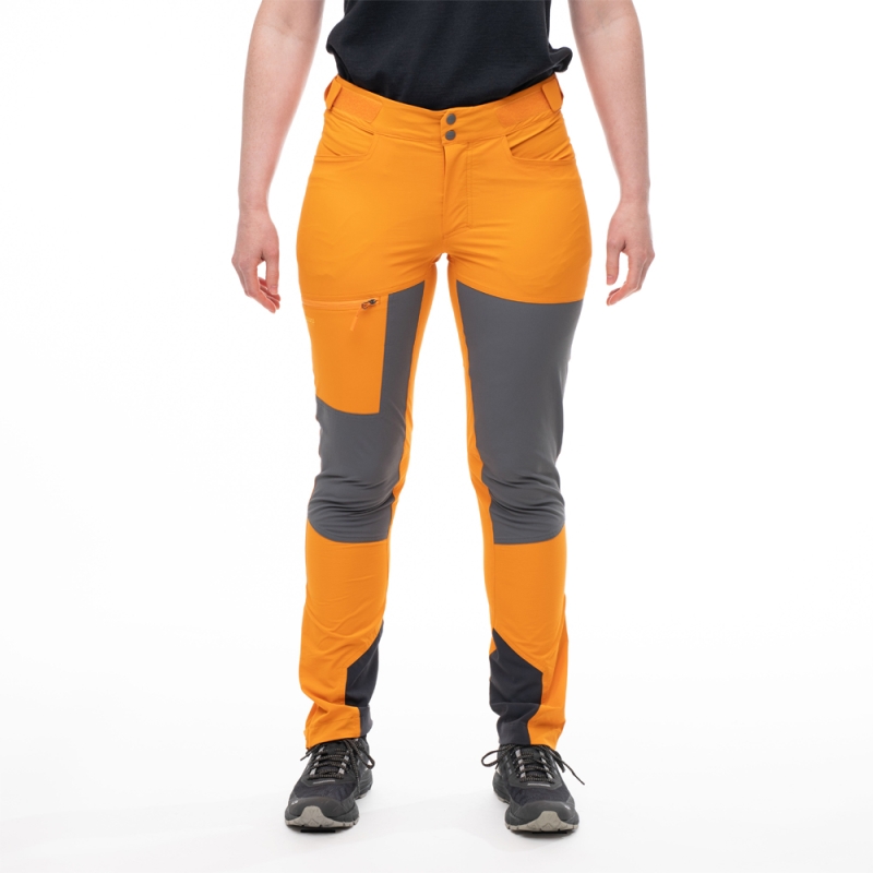 Bergans Cecilie Mtn Softshell Pants Women's Cloudberry Yellow/Solid Dark G