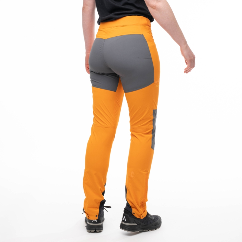 Bergans Cecilie Mtn Softshell Pants Women's Cloudberry Yellow/Solid Dark G