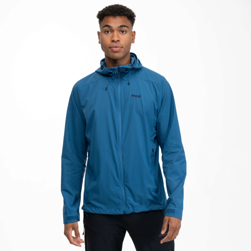 Bergans Skar Light Windbreaker Jacket North Sea Blue