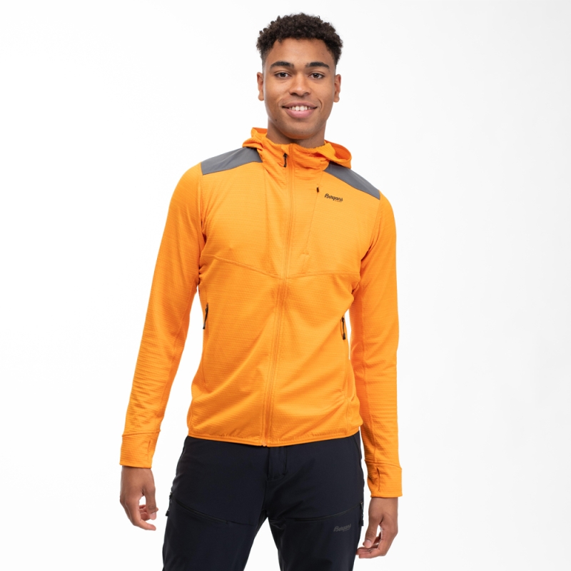 Bergans Rabot Active Mid Hood Jacket Cloudberry Yellow
