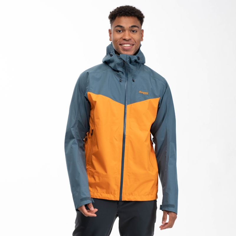Bergans Skar Light 3L Shell Jacket Cloudberry Yellow/Orion Blue