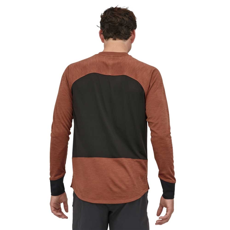 Patagonia Long Sleeve Dirt Craft Jersey Sisu Brown