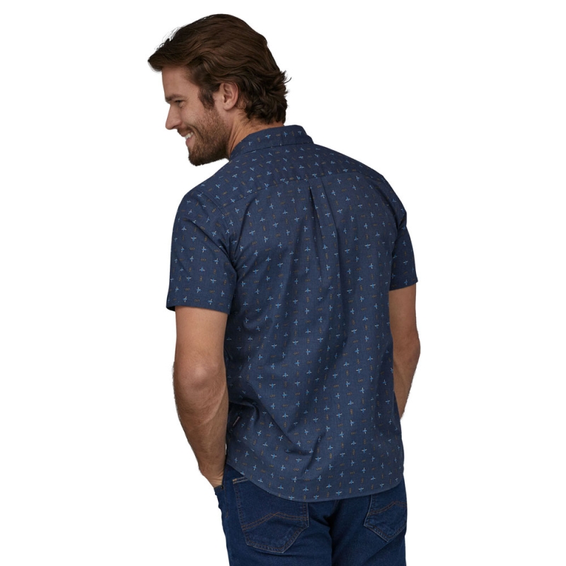 Patagonia Go To Shirt Flying Climb: Tidepool Blue