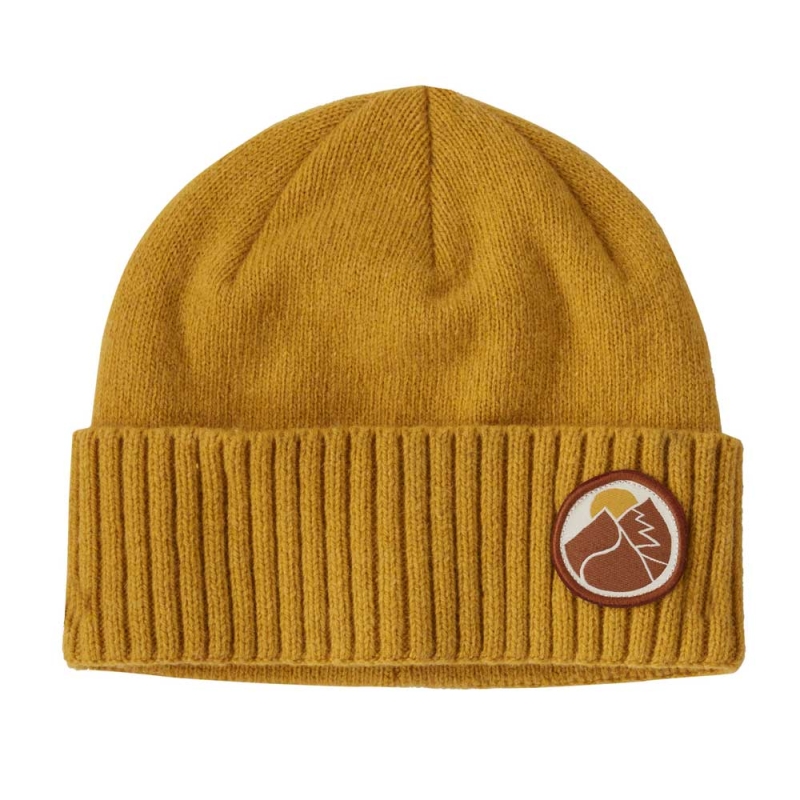 Patagonia Brodeo Beanie Slow Going Patch: Cabin Gold