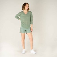 Sherpa Asha V-Neck 3/4 Sleeve Top Women's THYME