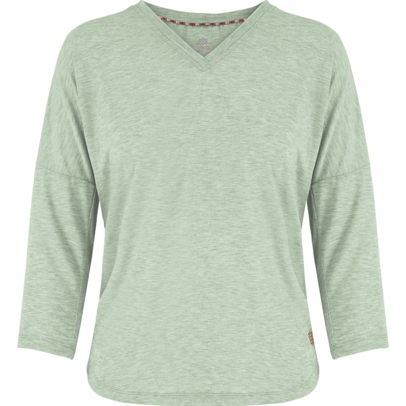 Sherpa Asha V-Neck 3/4 Sleeve Top Women's THYME