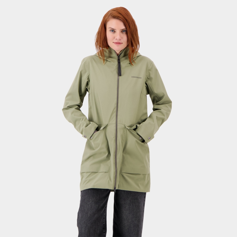 Didriksons Folka Parka 6 Women's Dusty Olive