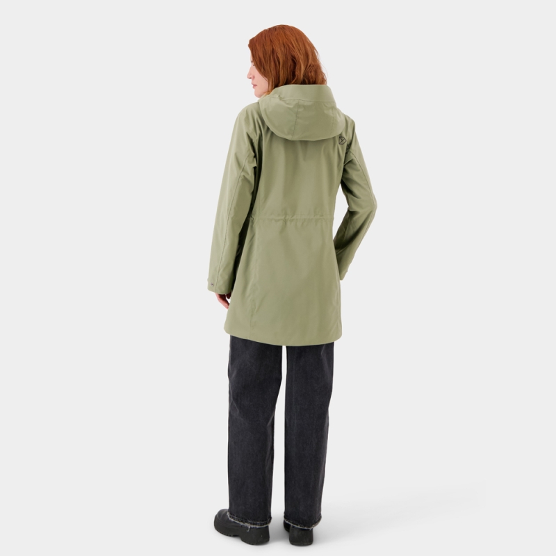 Didriksons Folka Parka 6 Women's Dusty Olive