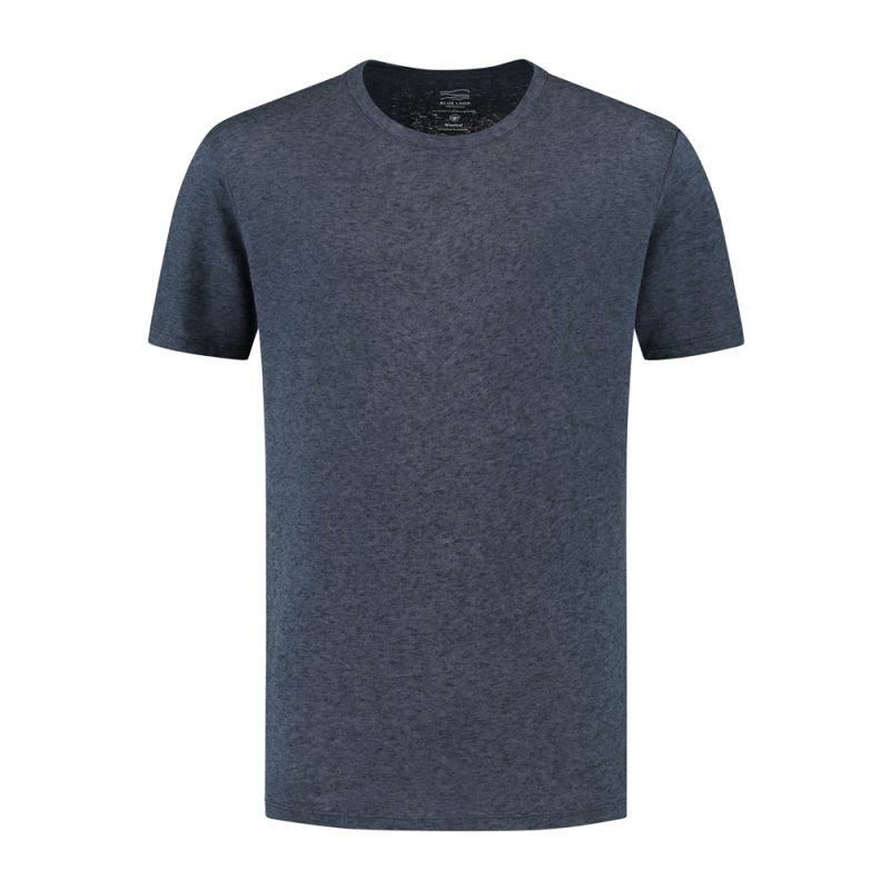 Blue Loop Originals Woolcel Tshirt Mood Indigo