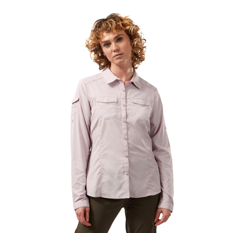 Craghoppers Nosilife Adventure LS Shirt Women's Brushd Lilac