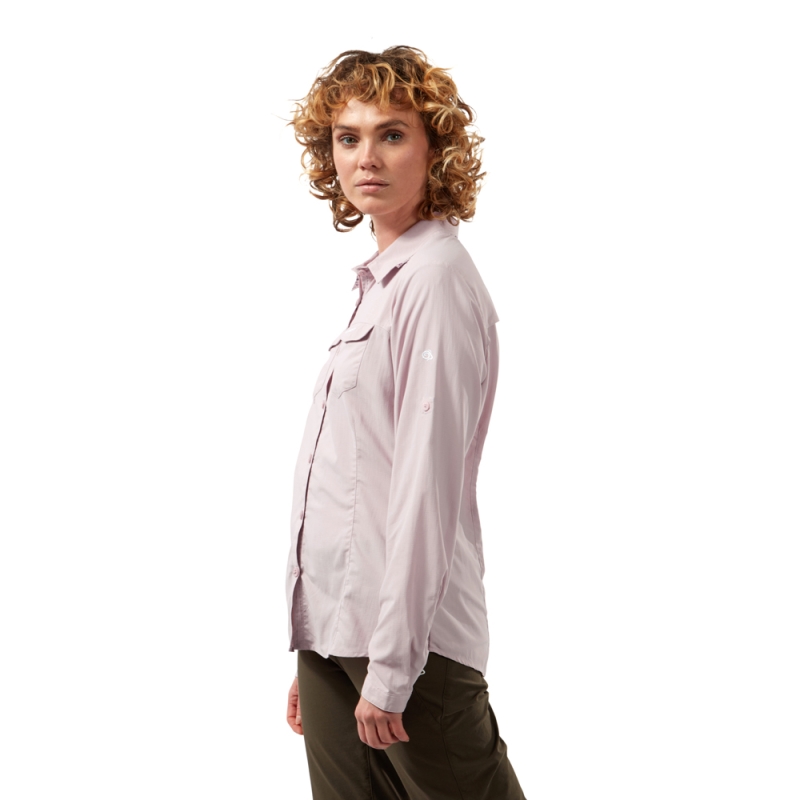 Craghoppers Nosilife Adventure LS Shirt Women's Brushd Lilac