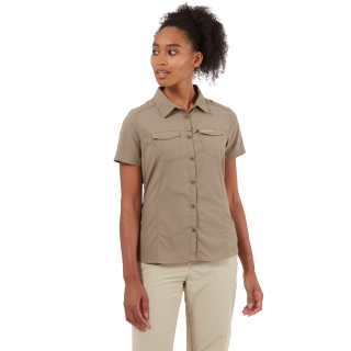 Craghoppers Nosilife Adventure SS Shirt Women's Mushroom