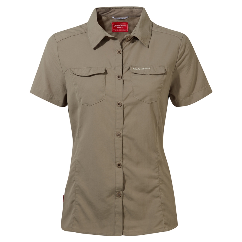 Craghoppers Nosilife Adventure SS Shirt Women's Mushroom