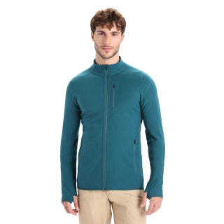 Icebreaker Descender LS Zip Green Glory