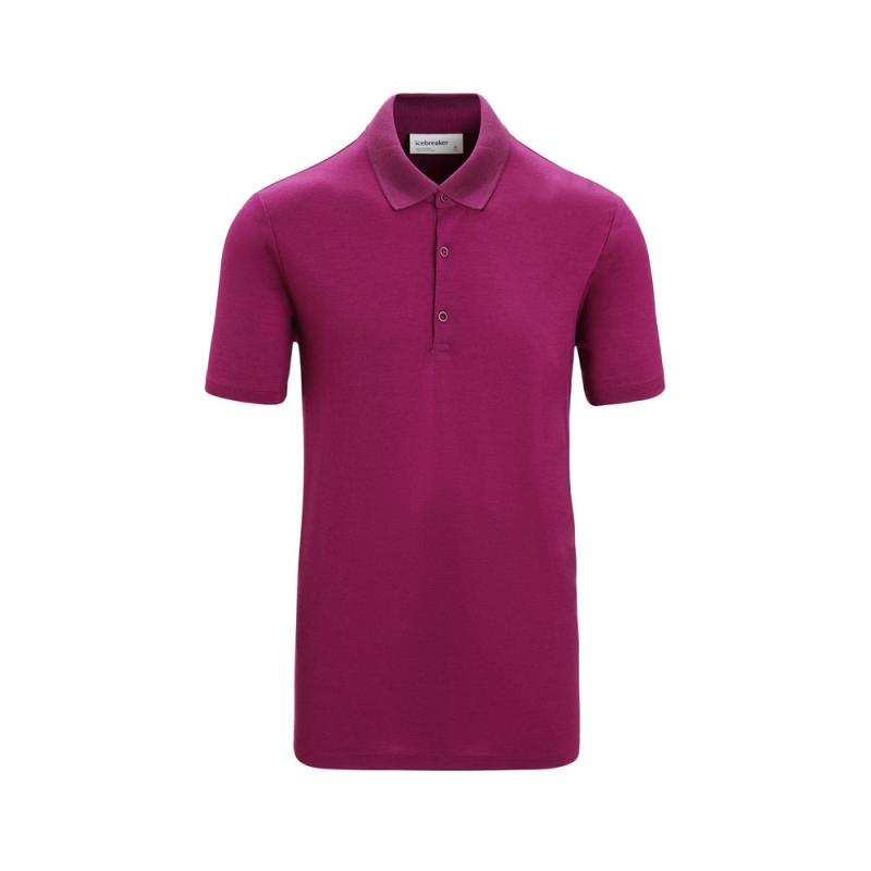 Icebreaker Tech Lite II SS Polo Go Berry