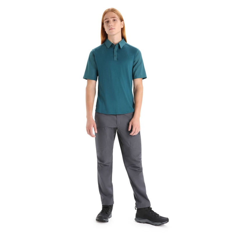 Icebreaker Hike Short Sleeve Top Green Glory