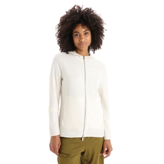 Icebreaker Granary LS Zip Hoodie Women's Chalk