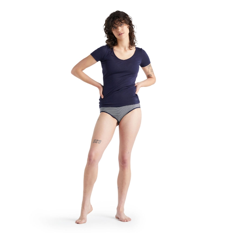 Icebreaker Siren SS Sweetheart Women's Midnight Navy