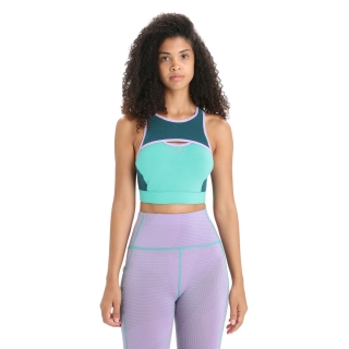 Icebreaker ZoneKnit Sport Bra Women's Fresh/Green Glorie