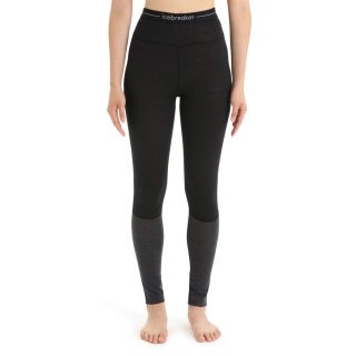 Icebreaker 125 ZoneKnit Leggings Women's Black/ Jet Hthr