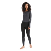Icebreaker 125 ZoneKnit Leggings Women's Black/ Jet Hthr