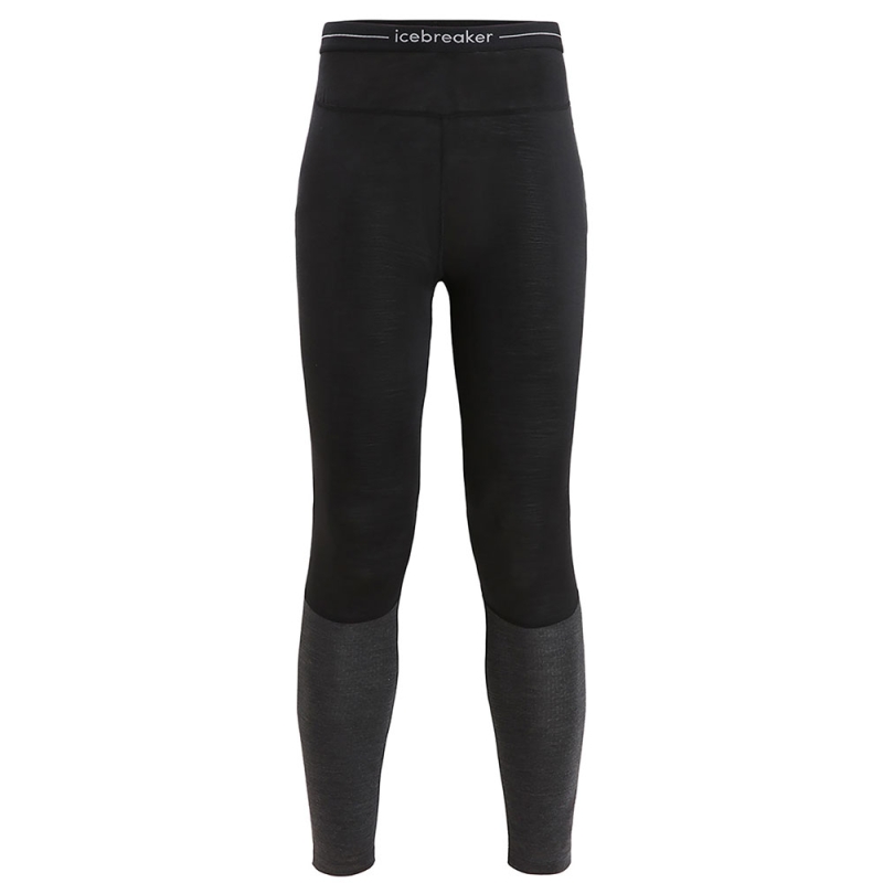 Icebreaker 125 ZoneKnit Leggings Women's Black/ Jet Hthr