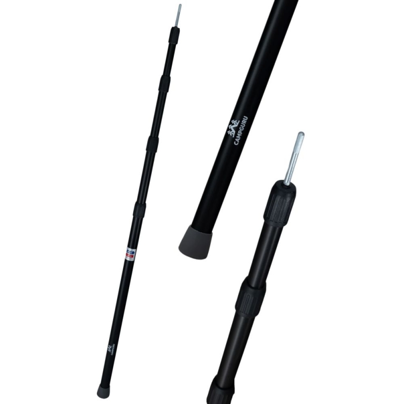 Human Comfort Aluminium Tarp pole 250cm 4delig Black