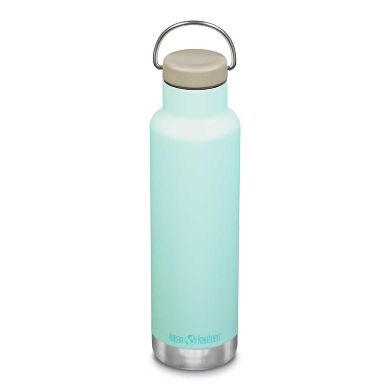 Klean Kanteen Isolatiefles Classic met ringdop 592ml/20oz Blue Tint
