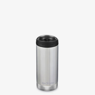 Klean Kanteen Isolatiefles TKWide 355ml met koffiedop Brushed Stainless