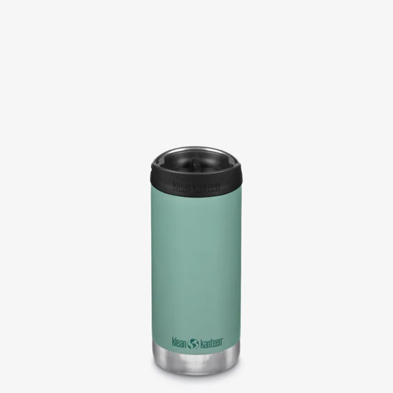 Klean Kanteen Isolatiefles TKWide 355lml/12oz met koffiedop Beryl Green