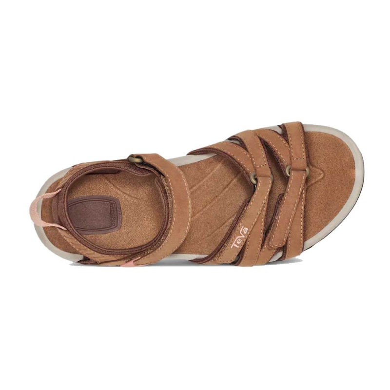 Teva Tirra Leather Women's Honey Brown dames sandaal