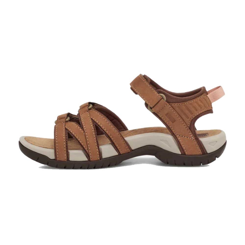 Teva Tirra Leather Women's Honey Brown dames sandaal