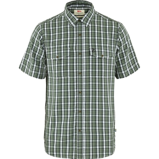 Fjällräven Abisko Cool Shirt Short Sleeve Patina Green-Dark Navy