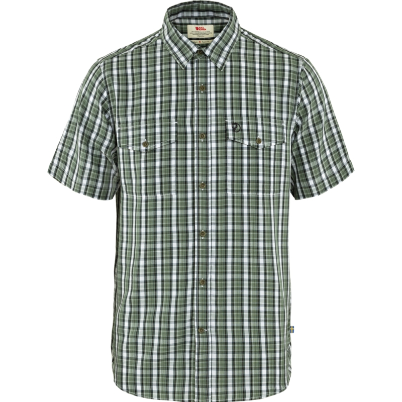 Fjällräven Abisko Cool Shirt Short Sleeve Patina Green-Dark Navy