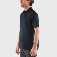 Fjällräven Övik Travel Shirt Short Sleeve Dark Navy