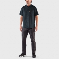 Fjällräven Övik Travel Shirt Short Sleeve Dark Navy