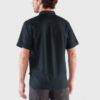 Fjällräven Övik Travel Shirt Short Sleeve Dark Navy