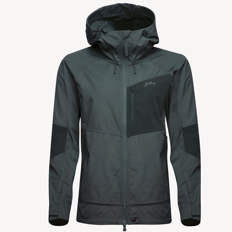 Lundhags Tived Stretch Hybrid Jacket Women's Dark Agave/Seaweed
