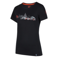 La Sportiva Peaks T-Shirt Women's Black/Cherry Tomato