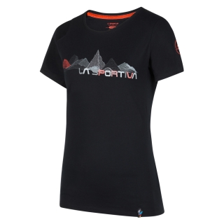 La Sportiva Peaks T-Shirt Women's Black/Cherry Tomato