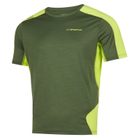 La Sportiva Compass T-Shirt Forest/Lime Punch