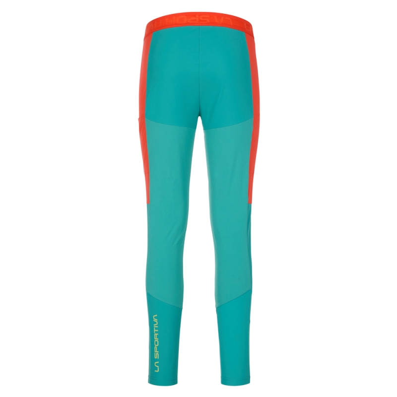La Sportiva Camino Tight Pant Women's Cherry Tomato/Lagoon