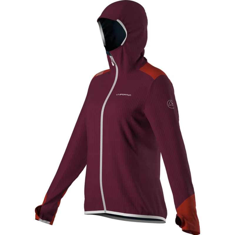 La Sportiva Aequilibrium Thermal Hoody Women's Red Plum/Cherry Tomato
