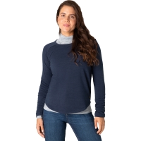 Super Natural Essential Crew Women's Blue Iris Melange
