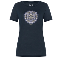 Super Natural Ornament Tee Women's Blueberry/Lavender/Gold