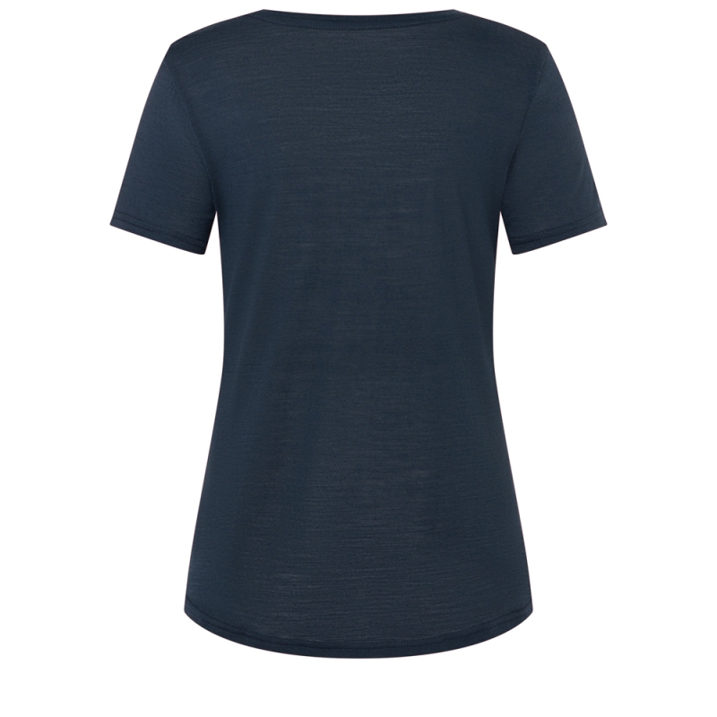 Super Natural Ornament Tee Women's Blueberry/Lavender/Gold