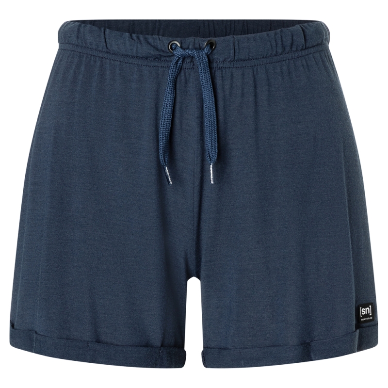 Super Natural Wide Shorts Women's Navy Blazer