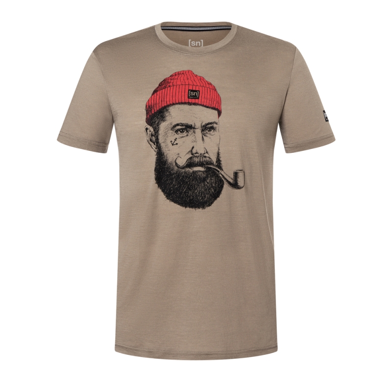 Super Natural Sailor Tee Brindle/Jet Black/High Risk Re