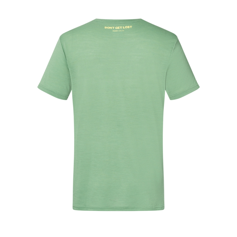 Super Natural Don't Get Lost Tee Loden Frost/Jet Black/Goldfinc