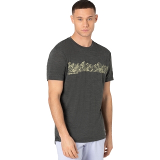 Super Natural Contour Tee Pirate Grey Melange/Goldfinch